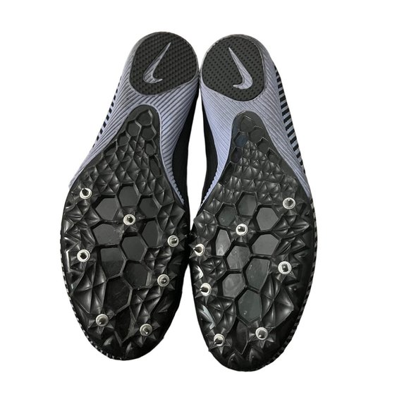 Nike Racing Zoom Rival M Multi Use Spikes Cleats Size 9.5 Men's Black Gray - Picture 6 of 7